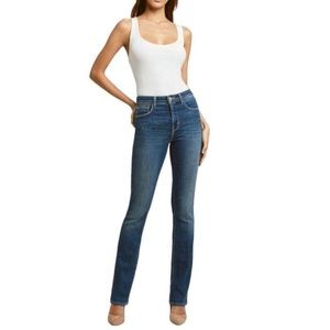 NWT L’Agence Oriana Straight Leg Jeans Size 25” in Blue Jay
